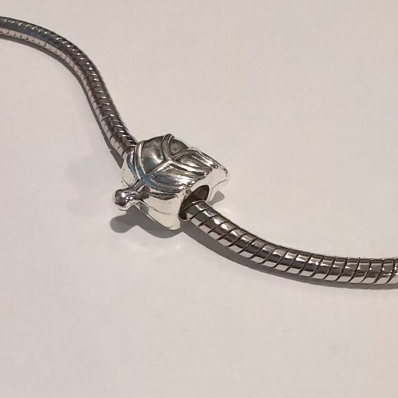 Silver‎ Leaf Charm for Pandora Style Bracelet - Picture 4 of 4